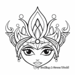 Stylish Modern Tiara Coloring Pages 4