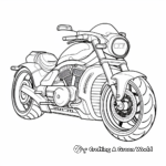 Stylish Motorbike Coloring Pages 4