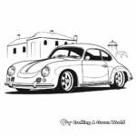 Stylish Porsche 356 Coloring Pages 3