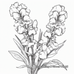 Stylish Snapdragons Fall Coloring Pages 1