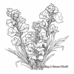 Stylish Snapdragons Fall Coloring Pages 3
