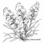 Stylish Snapdragons Fall Coloring Pages 4