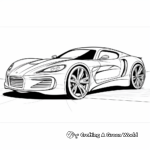 Stylish Sports Car Coloring Pages 1