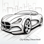 Stylish Sports Car Coloring Pages 2