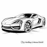 Stylish Sports Car Coloring Pages 3