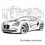 Stylish Sports Car Coloring Pages 4