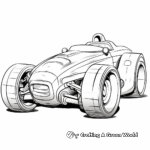 Stylish Sports Race Car Coloring Pages 1
