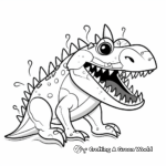 Stylized Abstract Sarcosuchus Coloring Pages 3