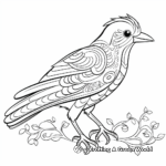 Stylized Crow Adult Coloring Pages 3
