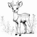 Stylized Deer Coloring Pages for Artists 4