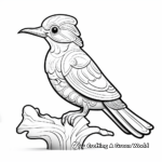 Stylized Kingfisher Coloring Pages for Teens 1