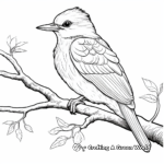 Stylized Kingfisher Coloring Pages for Teens 2
