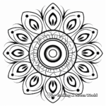 Stylized Peacock Mandala Coloring Pages 3