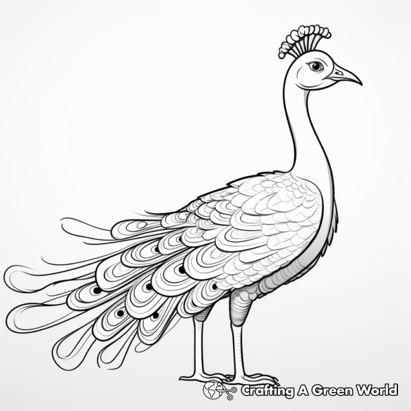 Realistic Peacock Coloring Pages - Free & Printable!