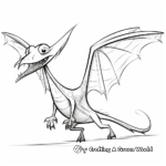 Stylized Pterodactyl Coloring Pages for Artistic Teens 2