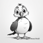 Stylized Puffin Portraits Coloring Pages 3