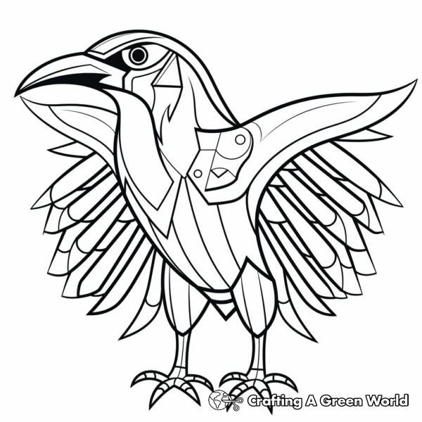 Raven Coloring Pages - Free &amp; Printable!