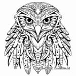 Stylized Tribal Eagle Coloring Pages for Artists 2