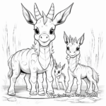 Styracosaurus Family Coloring Pages 4