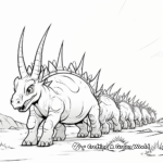 Styracosaurus Herd Migrating Coloring Pages 3