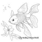 Subtle Shades of Gold: Goldfish Coloring Pages 3