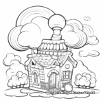 Sugary Cotton Candy Clouds Coloring Pages 2
