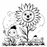 Summer Garden Flower Coloring Pages 2