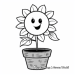 Summer Garden Flower Coloring Pages 4