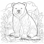 Sun Bear Coloring Pages for Animal Lovers 4