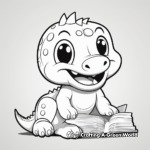 Super Cute Dino Friends Coloring Pages 1