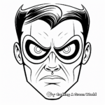 Superhero Nose themed Coloring Pages 3
