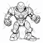 Superhero Robot Transformations Coloring Pages 3