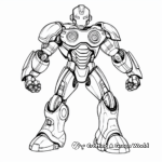 Superhero Robot Transformations Coloring Pages 4