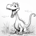Supersaurus in Action Coloring Pages 2