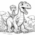 Supersaurus in Action Coloring Pages 4