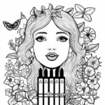 Sustainable Vegan Lipstick Coloring Pages 1