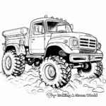 Swamper Mud Truck Coloring Pages for Themed Parties 1