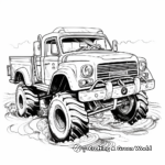 Swamper Mud Truck Coloring Pages for Themed Parties 3