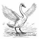 Swan Dance Coloring Pages for Ballet Lovers 4