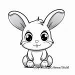 Sweet and Simple Baby Bunny Coloring pages for Toddlers 3