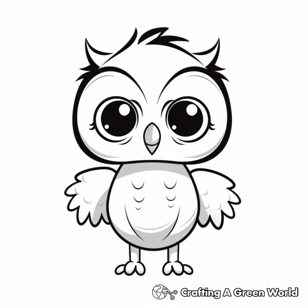 Cute Cartoon Animals With Big Eyes Coloring Pages - Free & Printable!