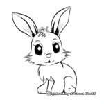 Sweet Bunny Rabbit Coloring Pages 3