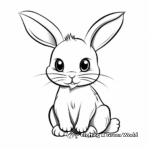 Sweet Bunny Rabbit Coloring Pages 4