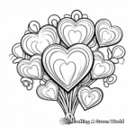 Sweet Candy Hearts Valentine's Day Coloring Pages 3