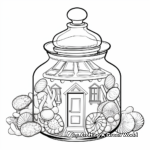 Sweet Candy Jar Coloring Pages 3