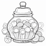 Sweet Candy Jar Coloring Pages 4