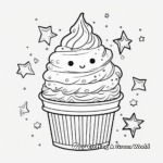 Sweet Kawaii Ice Cream Coloring Pages 1