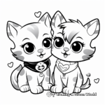 Sweet Kittens Coloring Pages 3