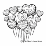 Sweet Lollipops 'I Love You' Coloring Pages 3