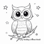 Sweet Owl Coloring Pages for Nighttime Creativity 1